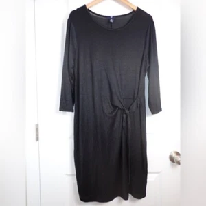 Vestido con corbata tejido manga larga Gap en negro talla grande - Imagen 1 de 5