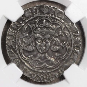 Henry VI Groat NGC XF-45 Great Britain England Silver Coin Calais Cabinet Toning - Picture 1 of 6