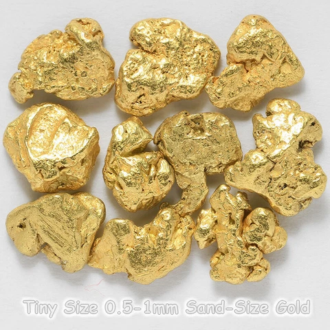 10 pcs Alaska Natural Gold - Size 0.5-1mm - TV Gold Rush Alaska (#.5-10) Cover