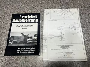 Rare Robbe 3625 Fire Truck FlugHafen Munchen 1564 Pump Manual Build Sheet Only - Picture 1 of 5