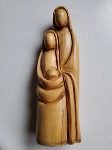 Holy Family Olive Wood 6" Joseph Mary Baby Jesus Hand Carved Statue Isreal - Picture 1 of 6