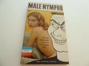 MALE NYMPHO 1962 DUKE SHANNON SCARCE FRANCE BOOK F2 1ST EDITION MINT - Picture 1 of 2