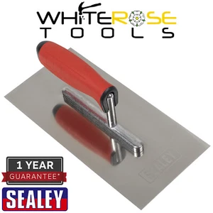 Sealey Plastering Trowel Stainless Steel 270mm Rubber Handle - Picture 1 of 4