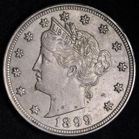 1899 RPD Liberty V Nickel CHOICE BU *UNCIRCULATED* MS E207 UVFX Cover