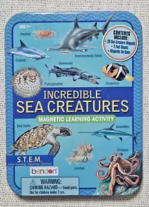 Magnetic Learning Activity Incredible Sea Creatures S.T.E.M. Educational Age 7+ - Picture 1 of 3
