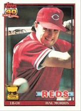 1991 Topps Baseball Hal Morris Cincinnati Reds #642