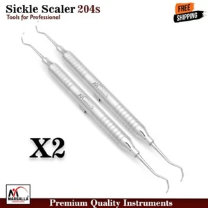 Sickle Scaler 204S Dental Hand Instruments Pro Periodontal Hygiene Pick Tool - Picture 1 of 3