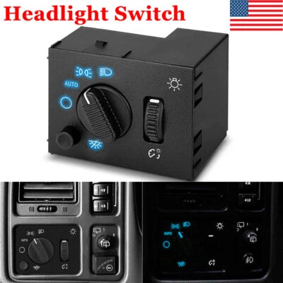 Headlight Headlamp Dimmer Switch for 2003-2007 Chevy Silverado GMC Sierra Yukon Foto 1 de 4