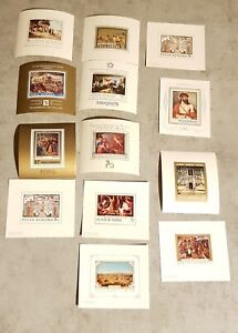 ROMANIA ART PAINTINGS 13 BLOCKS PERFORED &IMPERFORED MNH