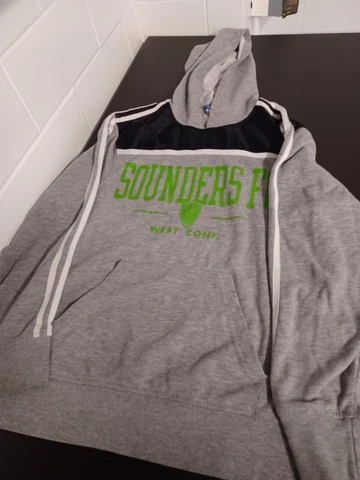 Adidas Women's Sweatshirt Size S Seattle Sounders FC Grey hoodie pullover Cover