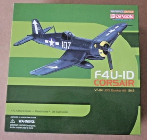DRAGON WINGS WARBIRDS SERIES 1:72 F-4U-ID CORSAIR VF-84 USS BUNKER HILL 1945 - Picture 1 of 12