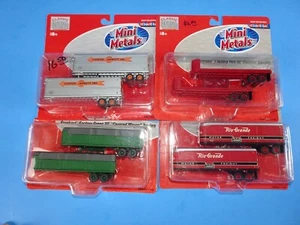 Lot of 4 HO Scale 1:87 CMW Mini Metals Semi Trailers  NEW - Picture 1 of 4