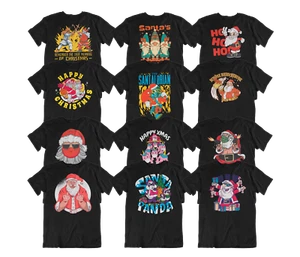 T-Shirt Weihnachten Weihnachtsmann Santa Bad Santa Grinch Ugly Christmas - Bild 1 von 52