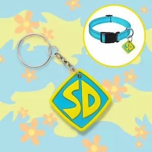 Scooby-Doo Logo Keyring / Dog Tag Standard Size For Cosplay Prop Costume - Picture 1 of 4