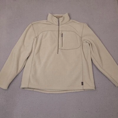 Gander Mountain Guide Series Sweater Men's XL Brown 1/4 Zip Pullover Polartec - Image 1 of 4