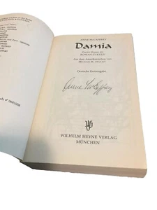 Anne McCaffrey Signed  In German Damia Paperback Plastic Cover 3453126424  1997 - Picture 1 of 7