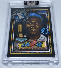 TOPPS PROJECT 2020 JACKIE ROBINSON #114 EFDOT BLUE SIGNED AUTO AUTOGRAPH 1of250
