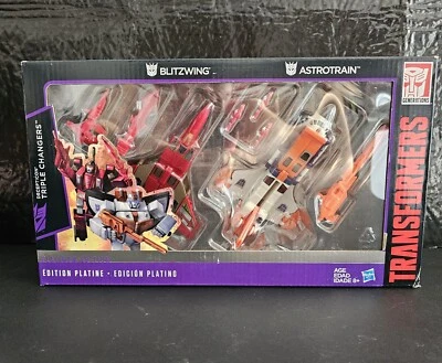 Transformers Blitzing & Astrotrain Triple Changers Platinum Edition Sealed - Image 1 of 4