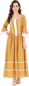 Pioneer Prairie Colonial Civil War Rayon Damen Kleid - Bild 1 von 16