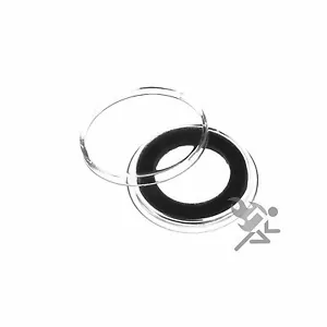US Dime Münzkapseln, AirTite Halter 18 mm schwarzer Ring, 25 Stück - Bild 1 von 3