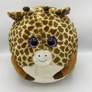 TY Beanie Ballz Boo Tippy Giraffe XL 13,5 Zoll Stofftier Plüsch lila Glitzeraugen - Bild 1 von 4