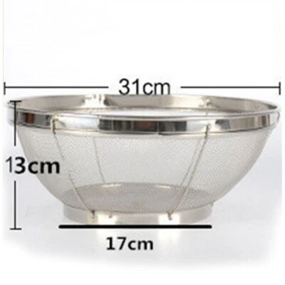 Large Fine Mesh Pasta Strainer for Rice Noodles and Salad Washing - Image 1 of 4