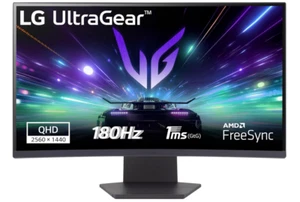 LG UltraGear 27GS60QC Monitor Gaming 27" Curvo QHD (2560x1440), 180Hz, 1ms, AMD - Imagen 1 de 10