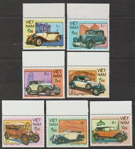 1985 Vietnam Briefmarken Vintage italienische Autos Scott # 1561-1568 postfrisch - Bild 1 von 1