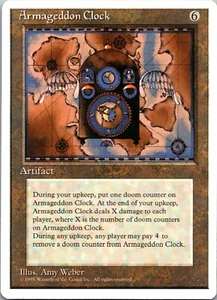 Armageddon Clock [4th Edition] Magic MTG Never Played NP Rare 1995 - Picture 1 of 4