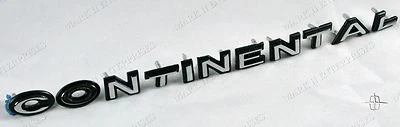 1966-67 Lincoln NEW Front Header Letter Set "Continental" Chrome & Black Outline - Image 1 of 2
