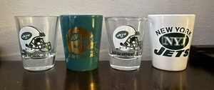 NY Jets NFL Football Shot Glasses 4 - Picture 1 of 2
