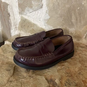 Sperry Topsider Colton Penny Loafers Boys Dress Shoes Burgundy Leather Size 13 - Picture 1 of 6