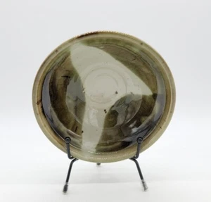 Sage Green & Cream Drip Glazed CHAWAN Matcha Tea Ceremony Cup Bowl -Signed - Picture 1 of 10
