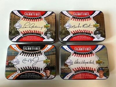 2007 Sweet Spot Classic Sign. EMPTY Tins No Cards Ruth, Gehrig, Drysdale, Ripken - Image 1 of 4