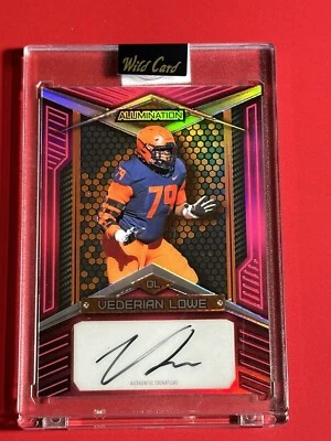 2022 Wild Card Vederian Lowe Auto /25 Vikings - Image 1 of 2