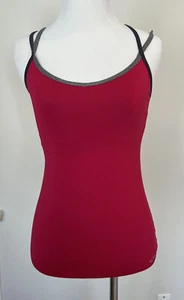 Cherry Red CHAMPION C9 Workout Top XS Gray straps - Picture 1 of 3