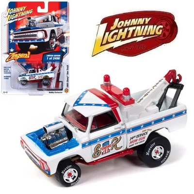 Camión grúa Johnny Lightning JLSP365 1:64 1965 CHEVY "EVIL EK TOWING" ZINGER Foto 1 de 4