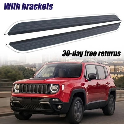 2 piezas estriberas barras Nerf peldaños laterales aptos para Jeep Renegade 2015-2026 Foto 1 de 4