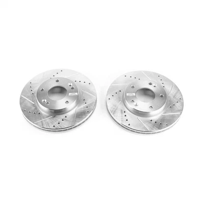 Juego de rotor de freno de disco Powerstop Jbr1379Xpr para 07-10 Kia Rondo Foto 1 de 4