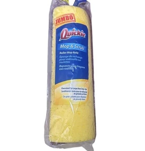 Jumbo Quickie Mop & Scrub Roller Mop Refill Fits 055 055B Sponge New - Picture 1 of 2