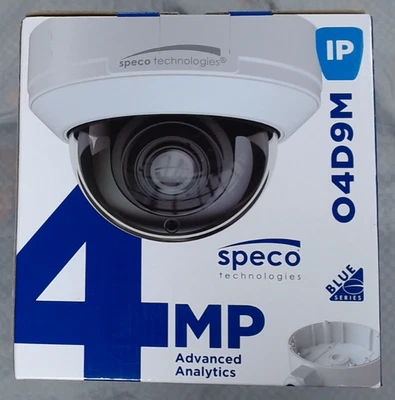 Cámara domo Speco 4 MP, 2,8-12 mm IP 230 pies IR PoE SD con análisis avanzado-#O4D9M Foto 1 de 2