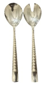 De colección Oneida Grosvenor 1921 perlas con cable 2 utensilios de servicio de acero inoxidable - Imagen 1 de 10