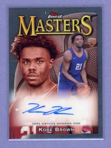 2023-24 FINEST MASTERS  #MA-KBR KOBE BROWN AUTO REFRACTOR ROOKIE - Picture 1 of 2