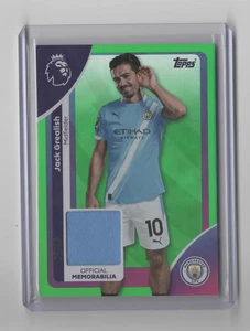 2025-26 Topps EPL Premier League Jack Grealish Player Worn Relic Green 29/99 - Picture 1 of 2