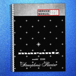 MARANTZ 2230 Receiver Service Manual - TOUGH WIRE BINDING - TOUGH COVERS - Picture 1 of 8