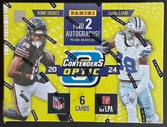 2024 PANINI CONTENDERS OPTIC NFL FOOTBALL HOBBY BOX - 2 Autos Per - New Sealed - Image 1 of 1