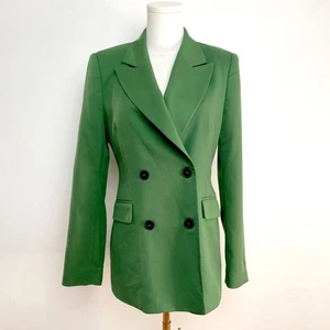 Chaqueta Blazer Reservada Verde Oficina Sirena Preppy A Medida Minimalista Dinero Antiguo - Imagen 1 de 6