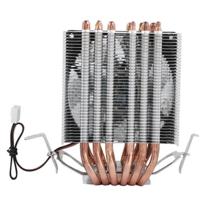 Computer Cpu Fans Cooler Heat Sink 6 Heatpipe For Lga 1156/1155/1150/7 HLF - Afbeelding 1 van 8