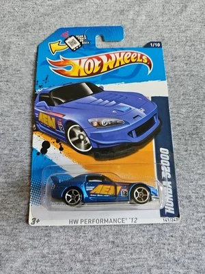 2012 Hot Wheels HONDA S2000 Blue 141/247 GREAT CARD Walmart Windshield - Image 1 of 4