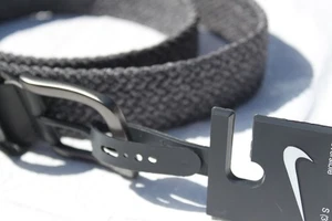 Cinturón tejido elástico gris Nike Golf para hombre S (30-32) ¡NUEVO! - Imagen 1 de 5